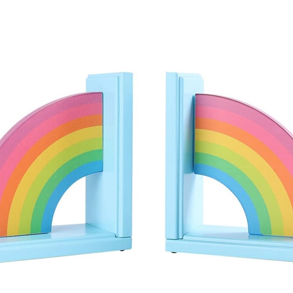 Colorful Rainbow Bookends